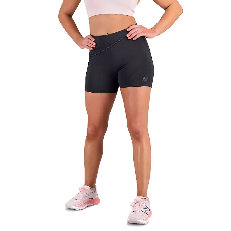 New Balance - Women's Q Speed Shape Shield 4"" Shorts (WS31289 BK)