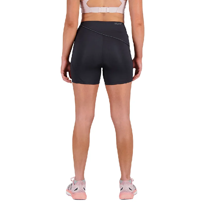 New Balance - Women's Q Speed Shape Shield 4"" Shorts (WS31289 BK)