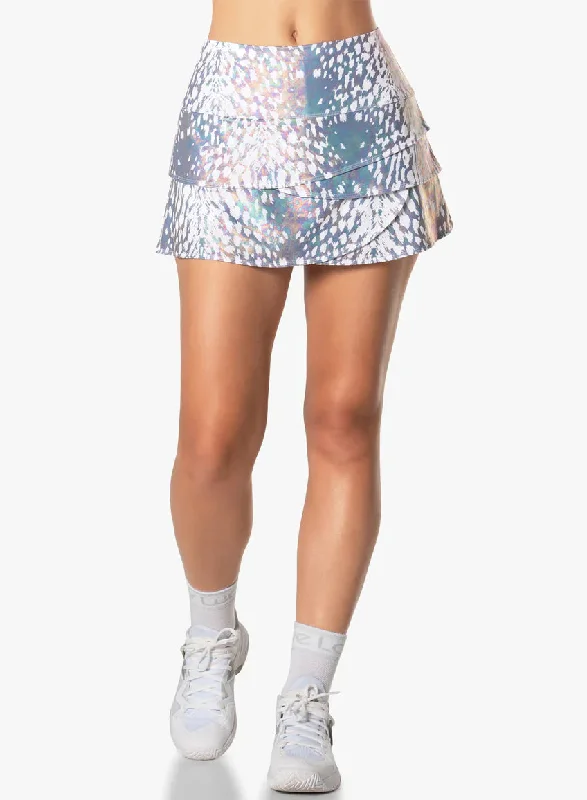 Oil Slick Scallop Skirt