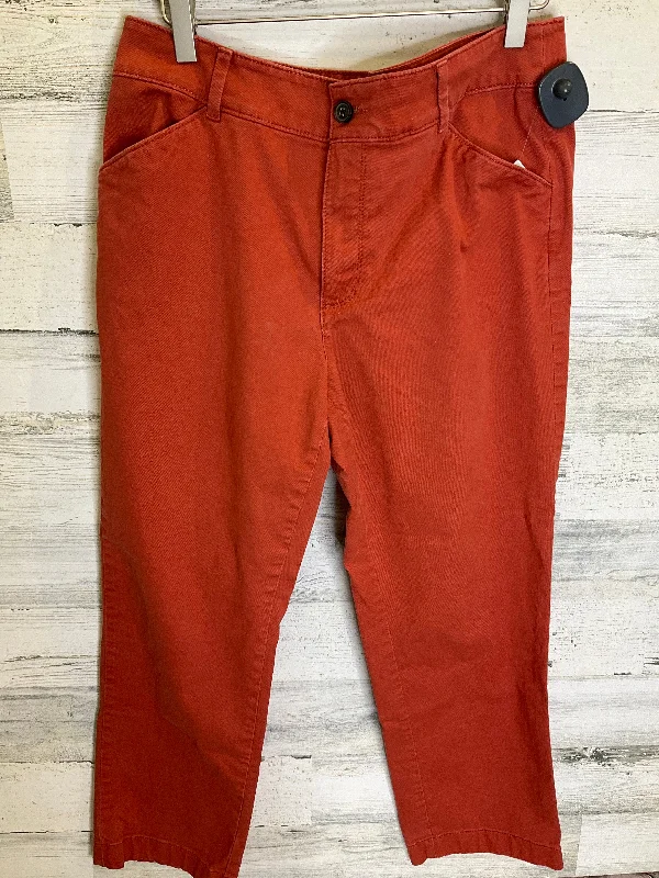 Orange Pants Chinos & Khakis Loft, Size 10