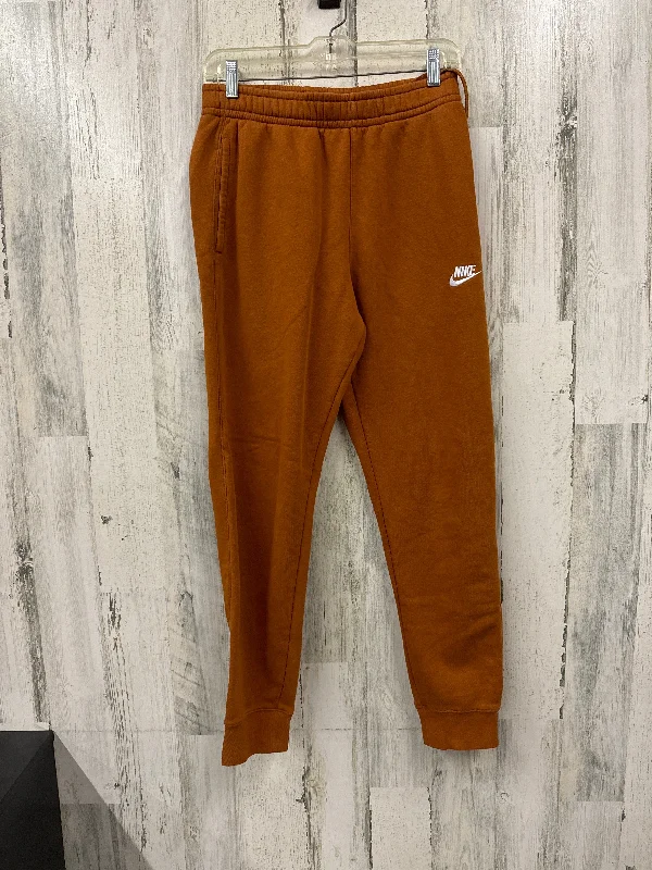 Orange Pants Joggers Nike Apparel, Size S