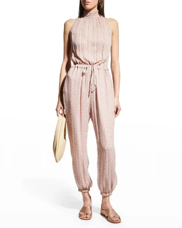 Orchidea Jumpsuit In Maculato Rosa