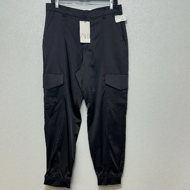 Pants Ankle By Zara In Black, Size: L