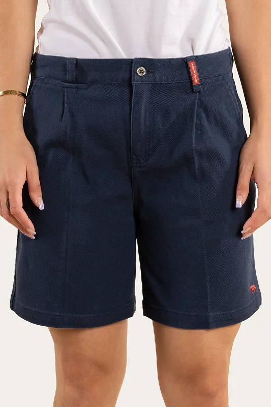 Parkes Womens Heavy Weight Work Short - Dark Navy