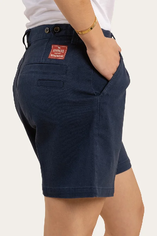 Parkes Womens Heavy Weight Work Short - Dark Navy