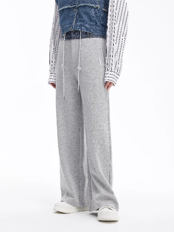 Patchwork Sweatshirt Pants