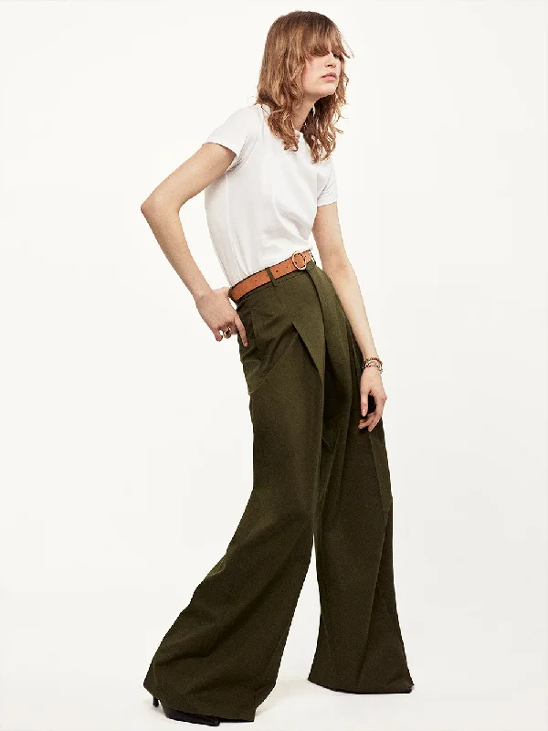 Pleated Wide Leg Pant -- Surplus