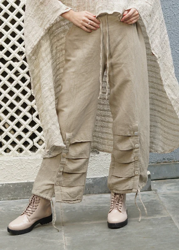 Polaris Linen Blend Pant in Latte