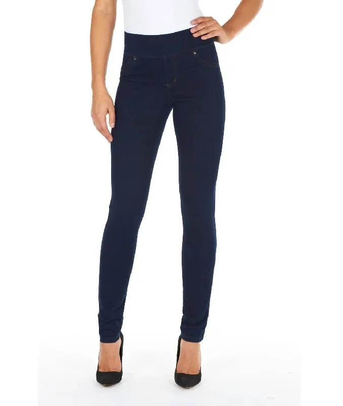 Pull-On Slim Jeggings In Indigo