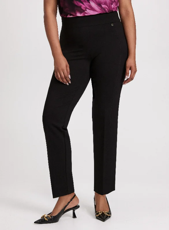 Pull-On Slim-Leg Pants