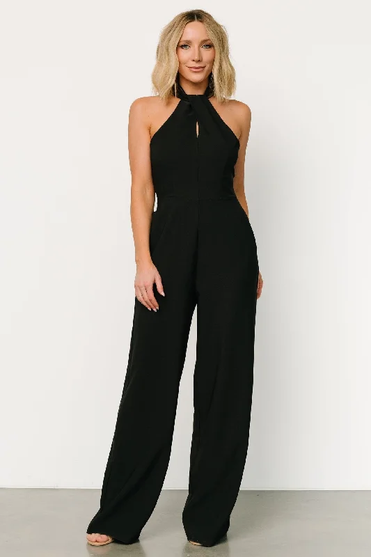 Raya Halter Jumpsuit | Black