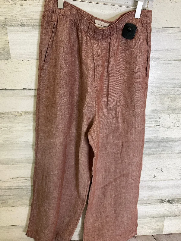 Red Pants Wide Leg Cynthia Rowley, Size L