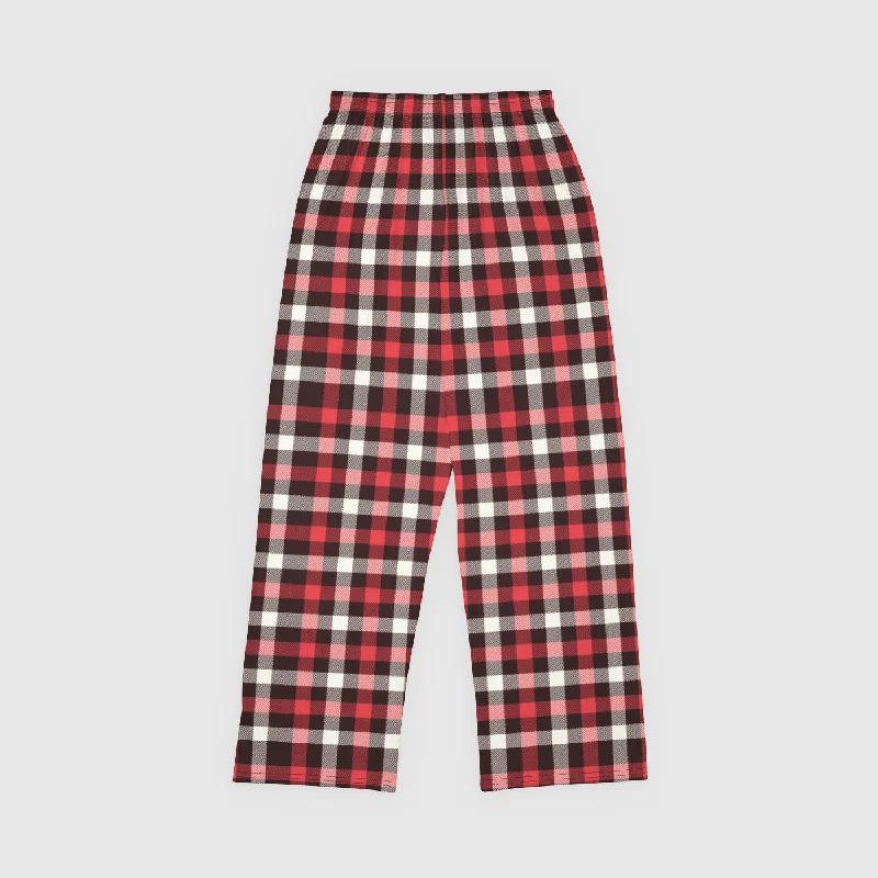 Red Plaid Lounge Bottoms