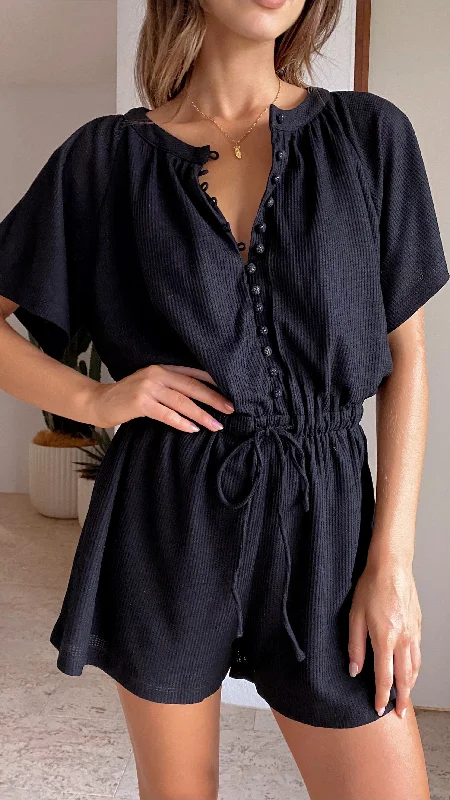 Santorini Playsuit - Black