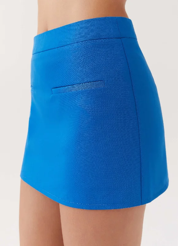 Sarah Mini Skirt - Cobalt