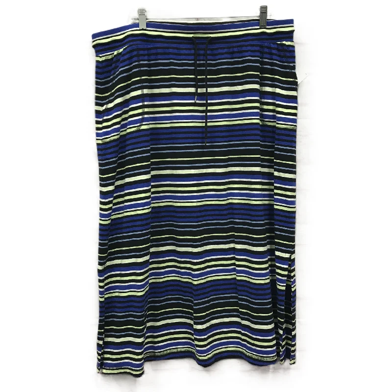 Skirt Maxi By Talbots In Blue, Size: 2x