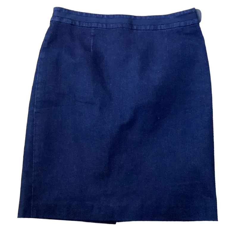 Skirt Mini & Short By Boden In Blue Denim, Size: 8