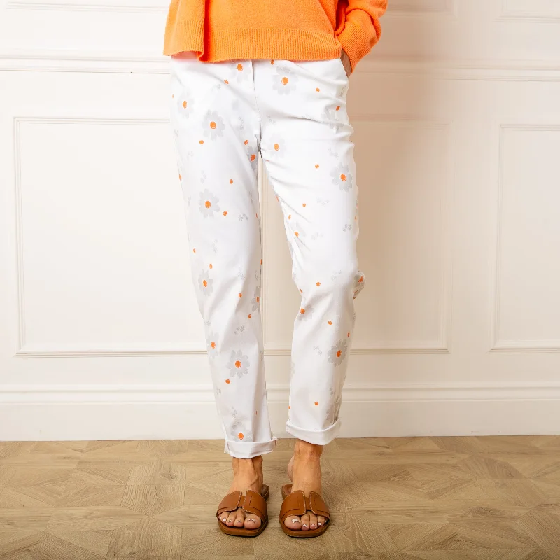 Slim Fit Floral Trousers