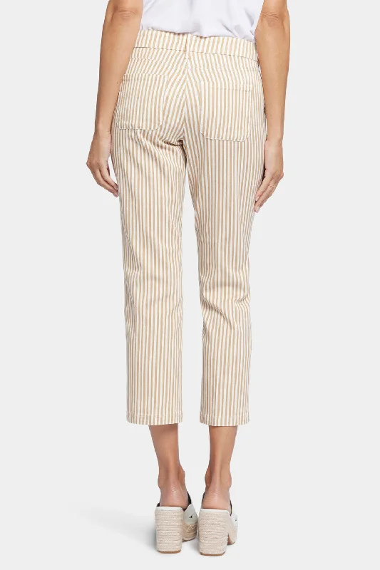 Straight Ankle Pants - Sunbird Stripe