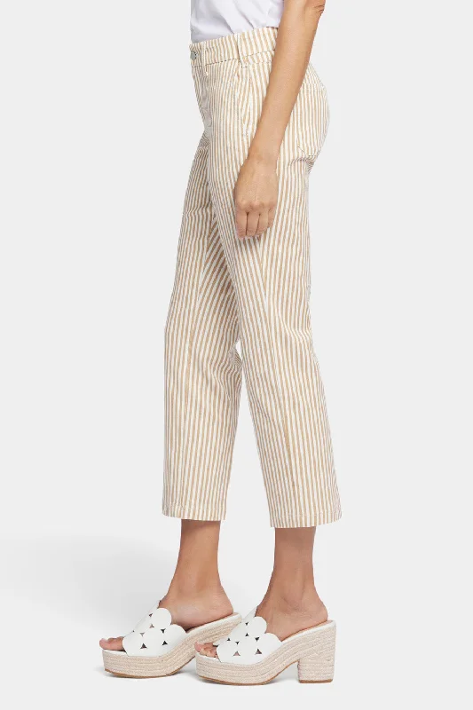 Straight Ankle Pants - Sunbird Stripe