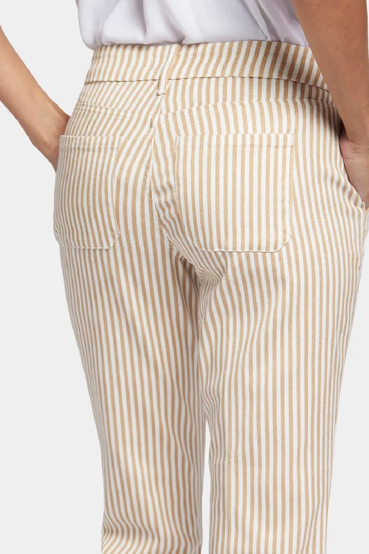 Straight Ankle Pants - Sunbird Stripe