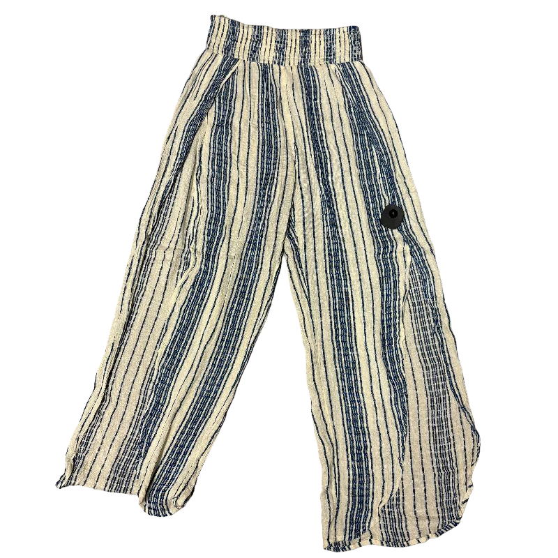 Striped Pattern Pants Linen Elan, Size M