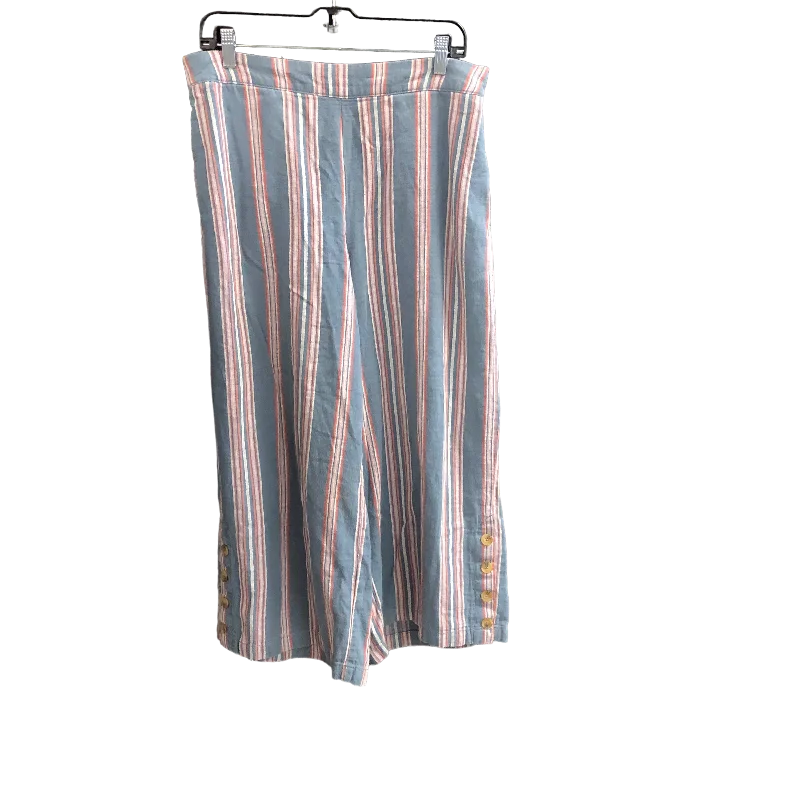 Striped Pattern Pants Wide Leg Ana, Size L