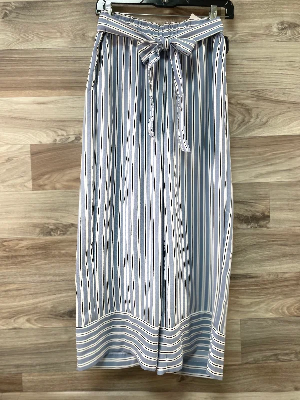 Striped Pattern Pants Wide Leg Loft, Size 2