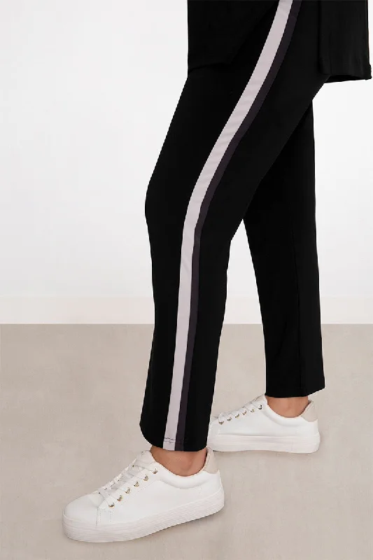 Underline Narrow Pant Midi | Black