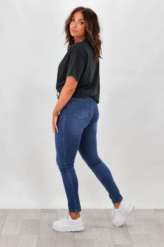 Wakee Reilly Skinny Leg Jean Indigo