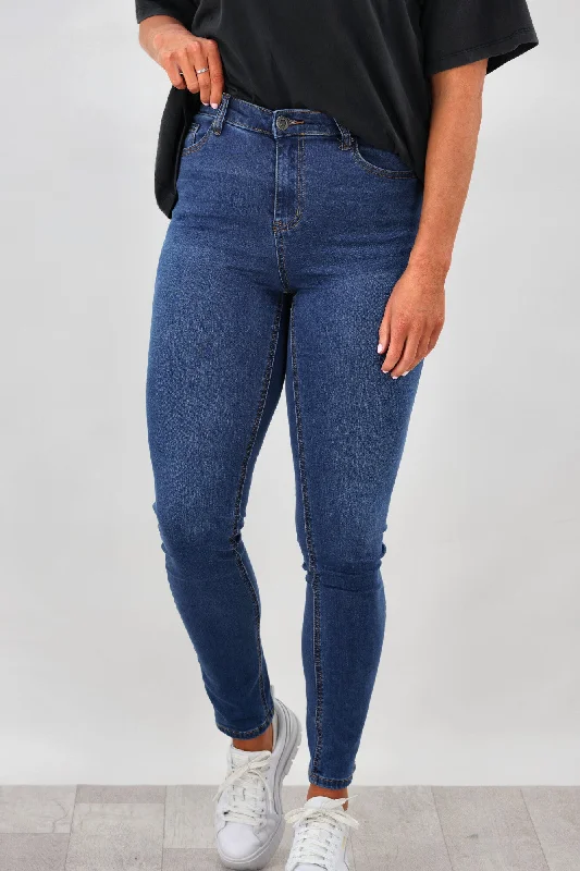 Wakee Reilly Skinny Leg Jean Indigo