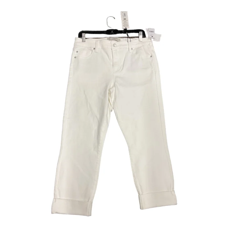 White Denim Pants Cropped Liverpool, Size 8