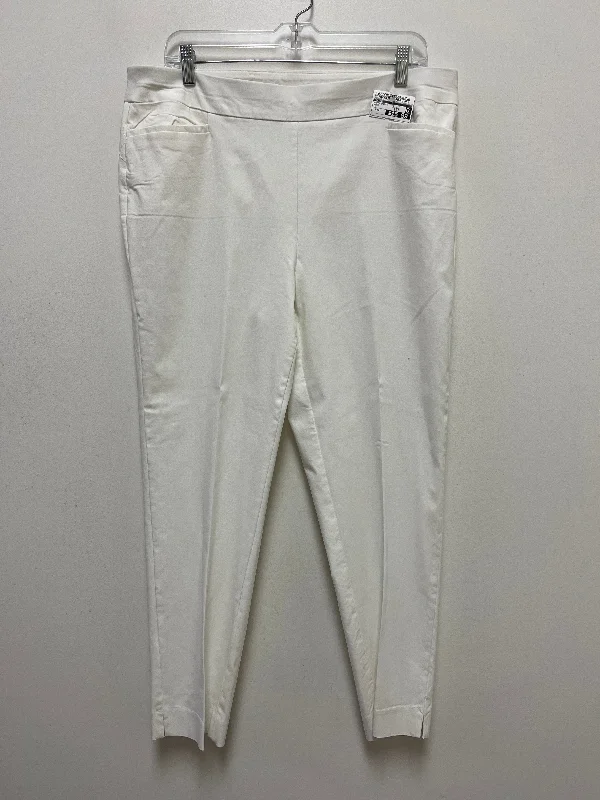 White Pants Dress Chicos, Size 14