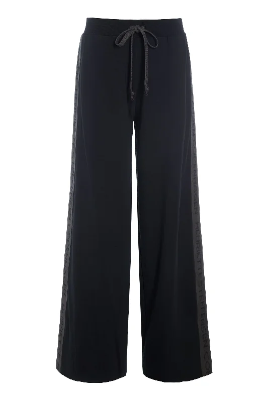 FLARE SWEAT TROUSERS - 72009 - BLACK