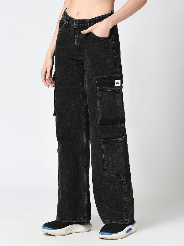 Women’s Wide Leg Multi-Pocket Cargo