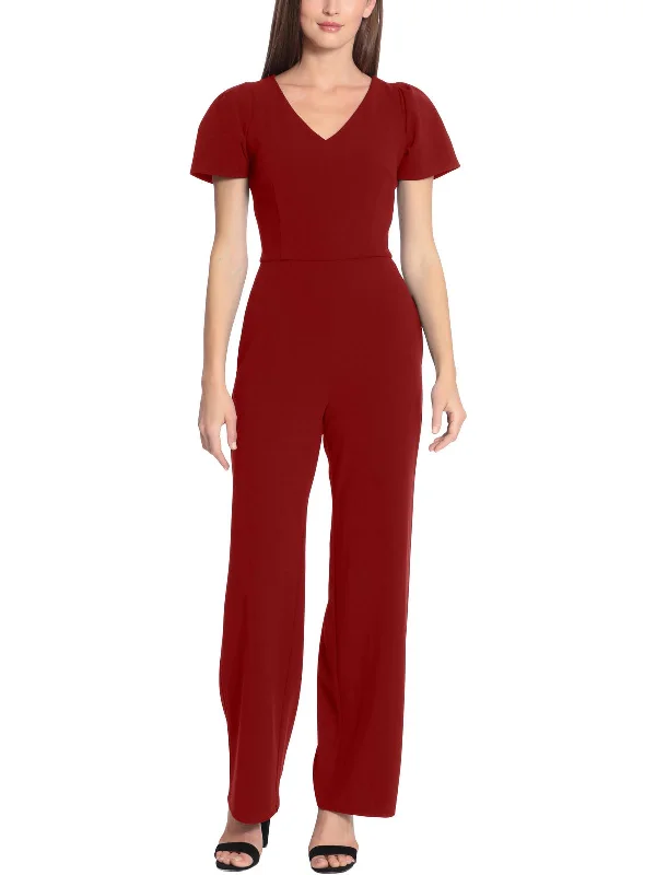 Womens Crepe Formal Jumpsuit