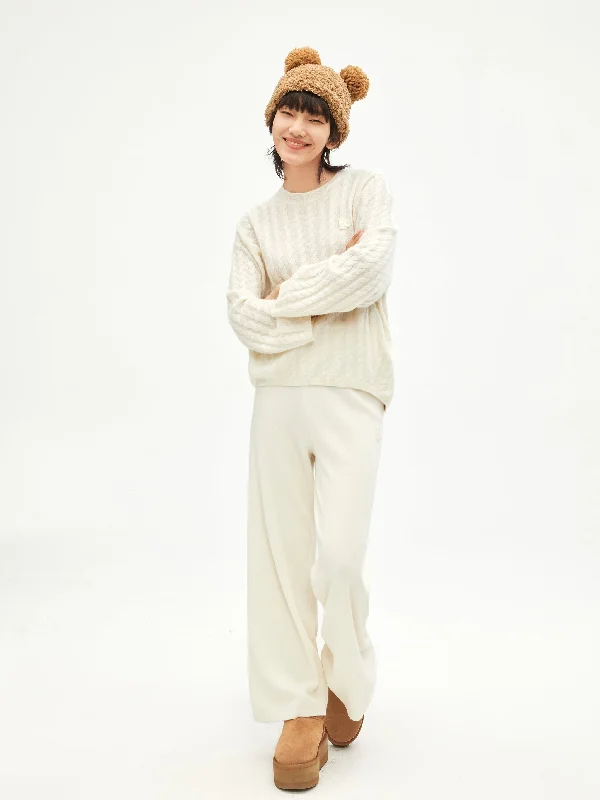 Wool And Cashmere Knit Pants