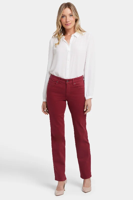 Marilyn Straight Jeans - Wild Currant