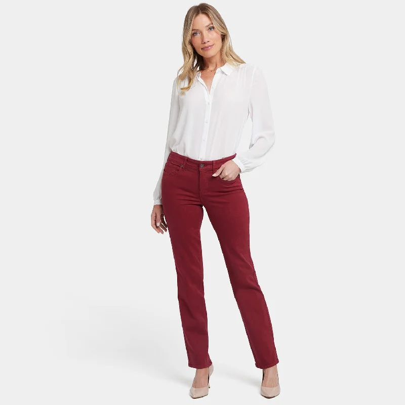 Marilyn Straight Jeans - Wild Currant